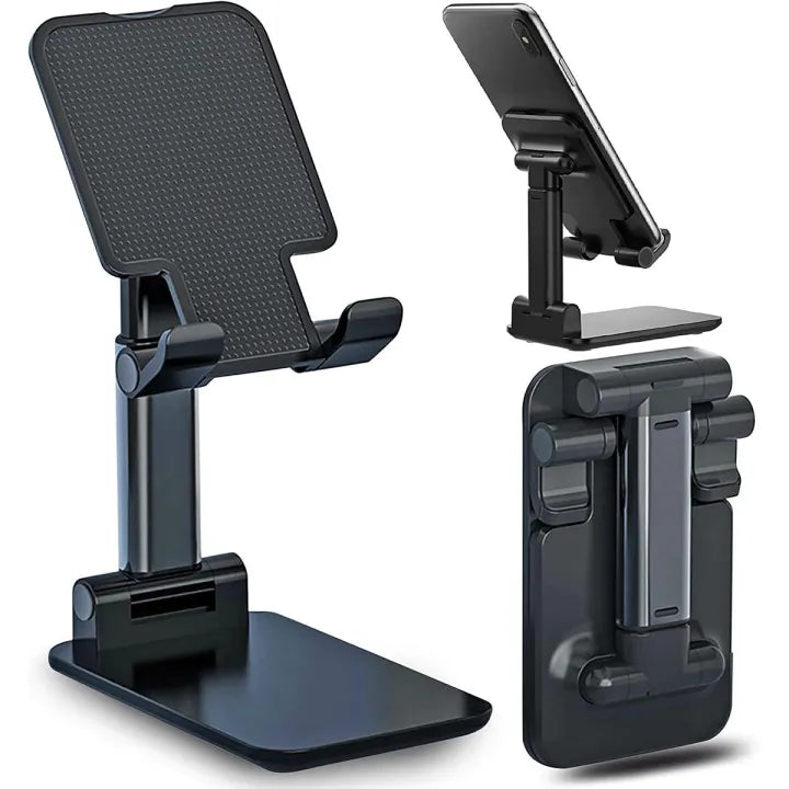 Portable Adjustable Mobile & Tablet Stand – Compact Foldable Phone Holder for Desk, Study, Office & Online Meetings