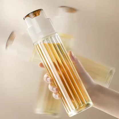 500ml Premium Glass Oil Dispenser – Automatic Gravity-Lever Lid