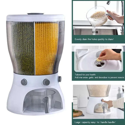 360° Rotating Multifunctional Grain Dispenser – 20KG Capacity