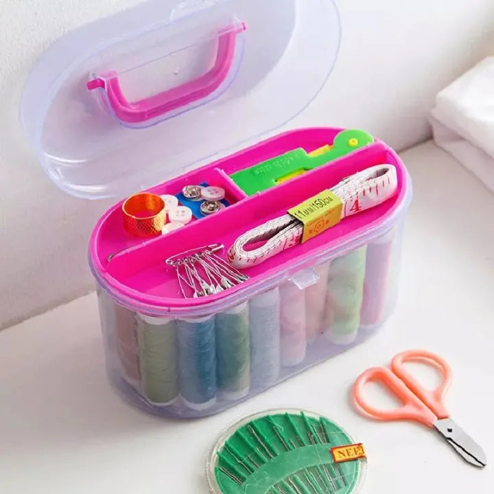 Mini Sewing Kit Box – Needle Thread & Scissor Repair Set
