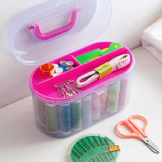 Mini Sewing Kit Box – Needle Thread & Scissor Repair Set