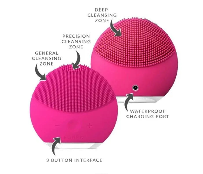 Waterproof Face Cleansing Brush – Sonic Silicone Massager