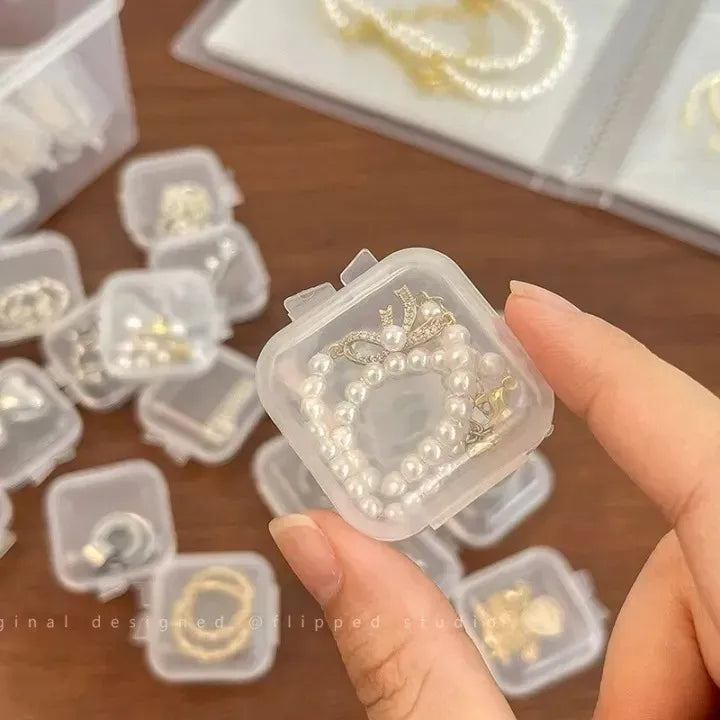 10PCS Mini Clear Storage Boxes – Jewelry & Beads Organizer