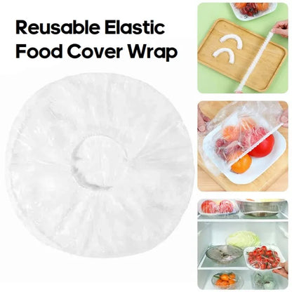 100pc Disposable Cling Film Cover Household Refrigerator Food Fruit Preservation Cover