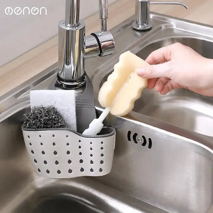 Kitchen Sink Hanging Drain Basket – Plastic Sink Organizer