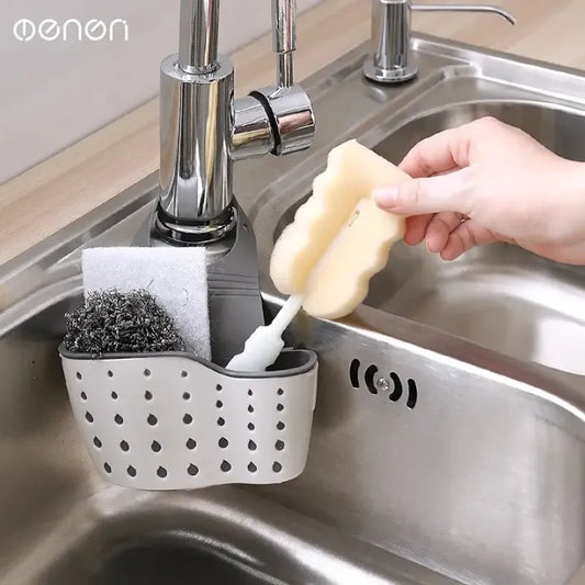 Kitchen Sink Hanging Drain Basket – Plastic Sink Organizer