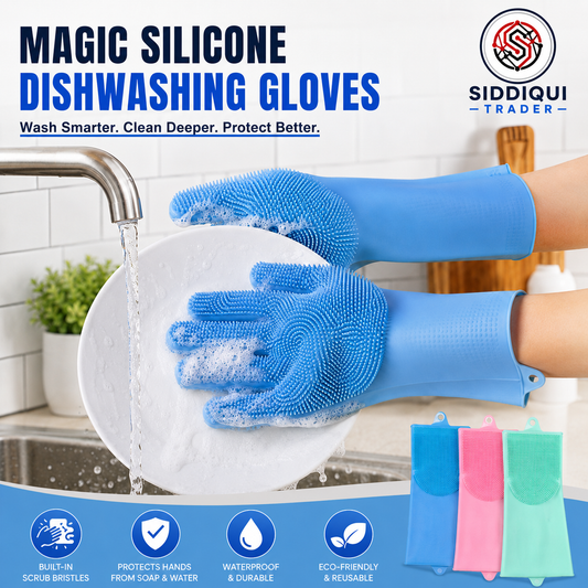 Magic Silicone Dishwashing Gloves