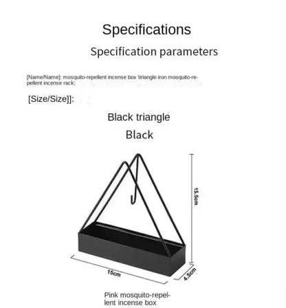 Mosquito Coil Holder, Iron Mosquito Coil Holder (Triangle)