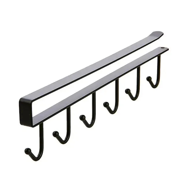 Kitchen Hook Rack – 10 Hooks Cup & Utensil Holder
