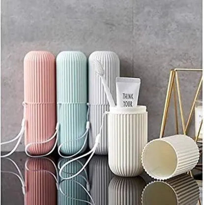 Portable Toothbrush Kit Case – 2-in-1 Travel Organizer