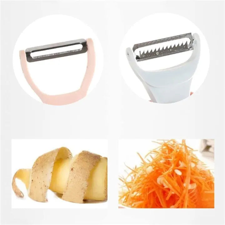 Julienne Vegetable Peeler – 2‑in‑1 Cutter & Grater Tool