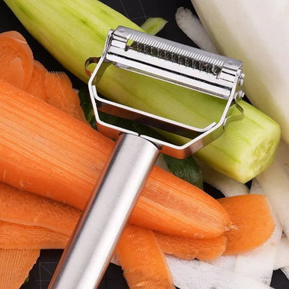 Multi‑Function Julienne Peeler – Stainless Steel Veggie Cutter