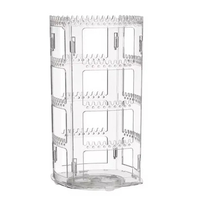 360° Rotating Jewelry Display Rack – 4 Tier Large Capacity Storage Box