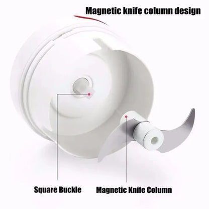 Manual Mini Food Chopper – Hand Pull Vegetable Cutter Tool