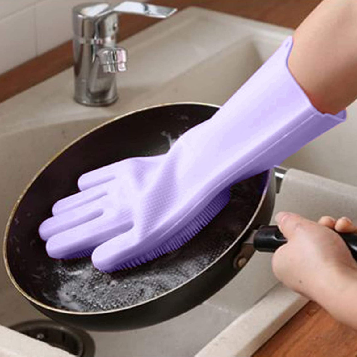 Magic Silicone Dishwashing Gloves