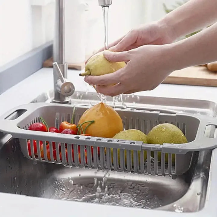 Fruit & Vegetable Wash Basket 🧺 | Expandable Sink Colander
