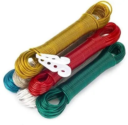 20-Meter Heavy-Duty Coated Metal Clothesline – The Unbreakable Laundry