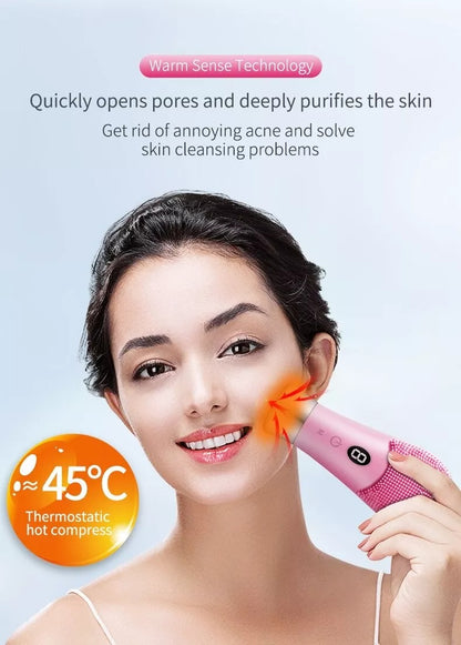 USB Face Cleansing Brush – Deep Clean Silicone Massager