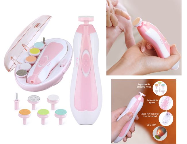 Baby Nail Trimmer Safe Electric Nail Care Kit for Newborns