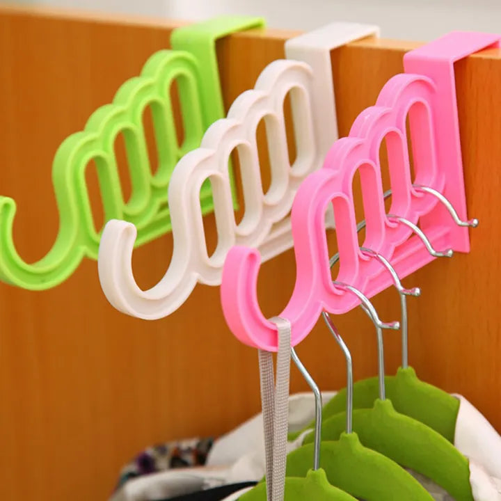 Multi‑Functional 4‑Hole Clothes Hanger – Closet Space Saver Hook