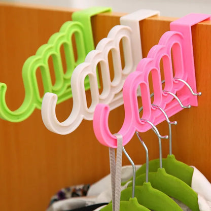 Multi‑Functional 4‑Hole Clothes Hanger – Closet Space Saver Hook