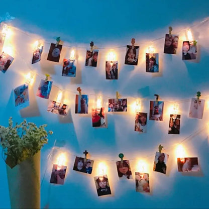 Photo Clip Fairy Lights – 3M LED String Lights for Photo Wall Decor