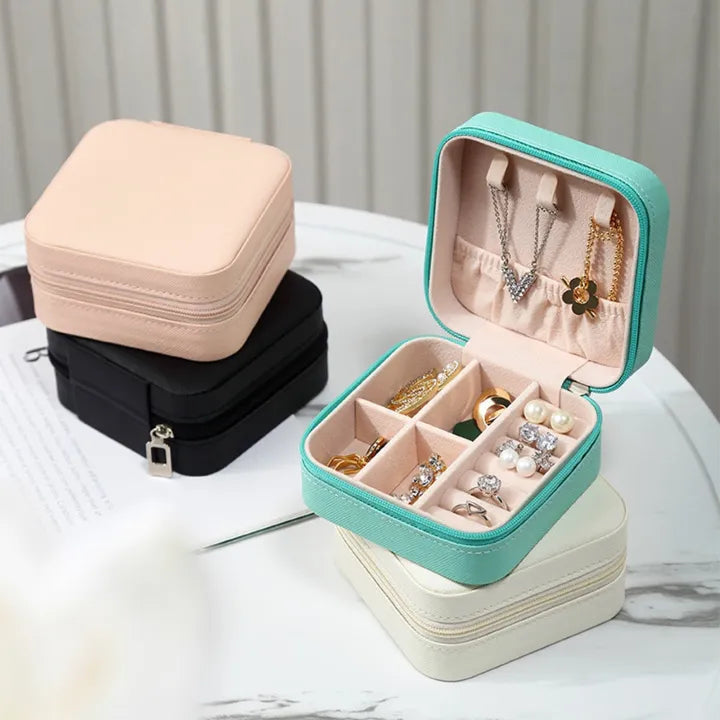 Portable Jewellery Organizer Box – Rings, Earrings & Hair Accessories