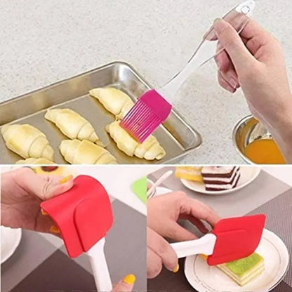 2-Piece Professional Silicone Spatula & Pastry Brush Set
