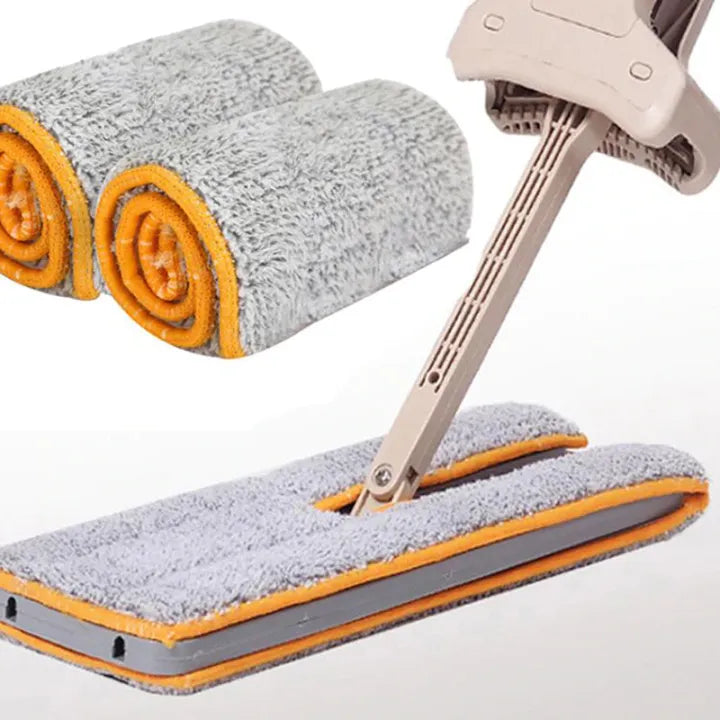 Self-Wringing Double-Sided Lazy Mop – 360° Spin & Automatic Squeeze