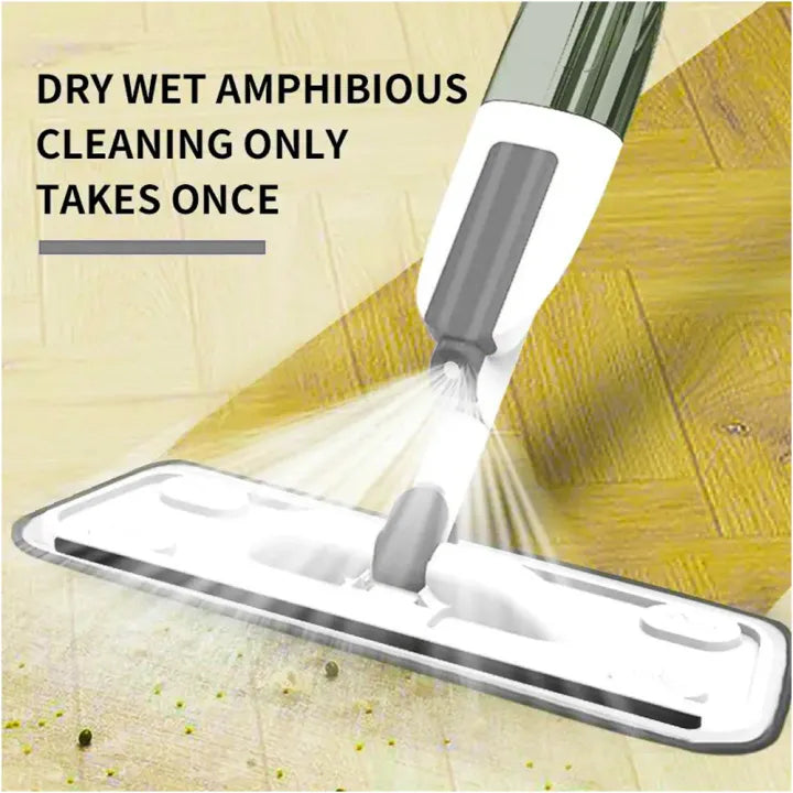 360° Microfiber Water Spray Mop – Multi-Surface Floor Cleaner