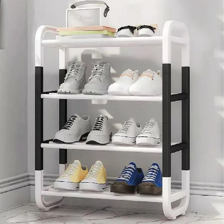 4 Layer Shoe Rack Organizer – Space Saving Storage Stand for Home