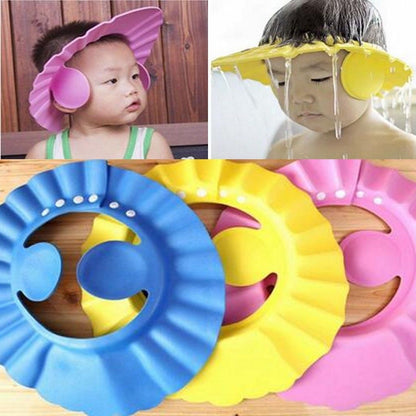 Baby Shampoo Shower Cap – Adjustable Waterproof Bath Cap for Kids