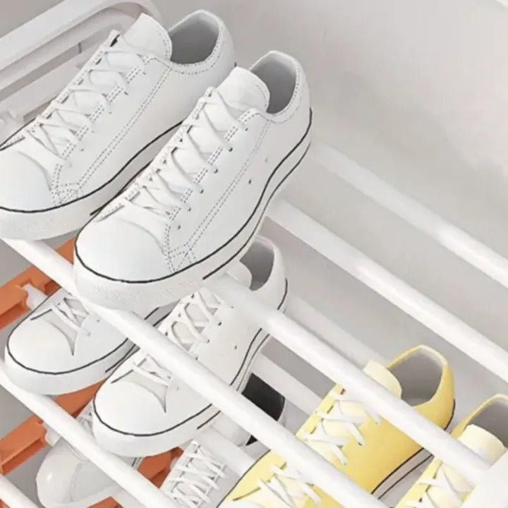 4 Layer Shoe Rack Organizer – Space Saving Storage Stand for Home