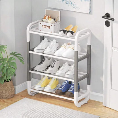 4 Layer Shoe Rack Organizer – Space Saving Storage Stand for Home