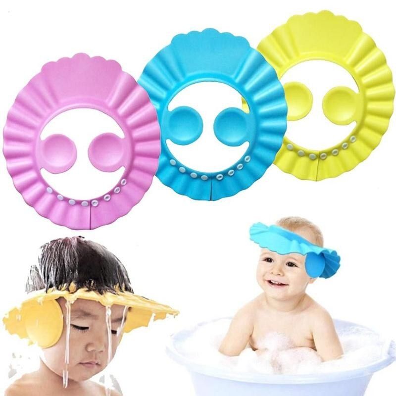 Baby Shampoo Shower Cap – Adjustable Waterproof Bath Cap for Kids