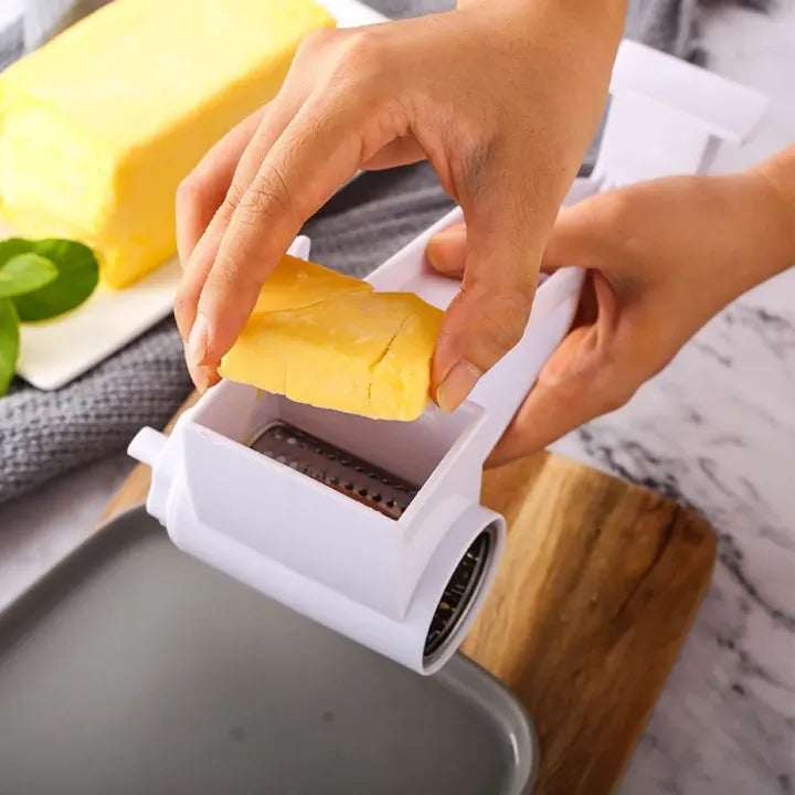 Handheld Rotary Grater – Cheese & Vegetable Slicer Tool