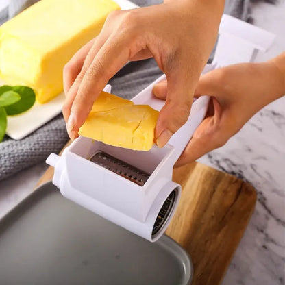 Handheld Rotary Grater – Cheese & Vegetable Slicer Tool