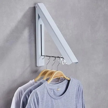 Single Foldable Wall-Mounted Clothing Rack – The Retractable Dryer Rod