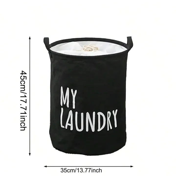 Cotton Linen Laundry Basket | Foldable Clothes Hamper Organizer