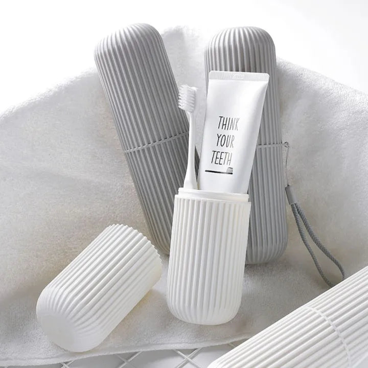Portable Toothbrush Kit Case – 2-in-1 Travel Organizer