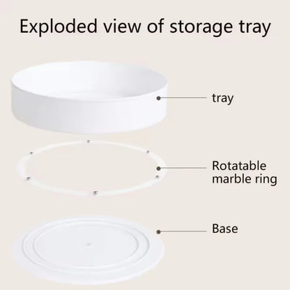 Rotating Storage Tray – 360° Non‑Slip Kitchen Organizer