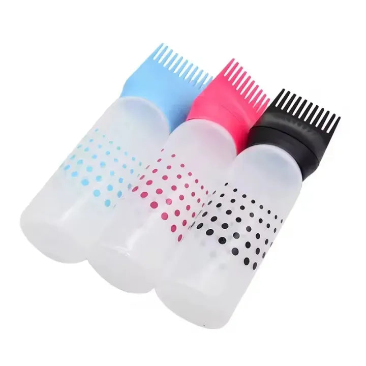 Refillable Shampoo & Dye Bottle with Comb – Multipurpose Hair Colouring Applicator