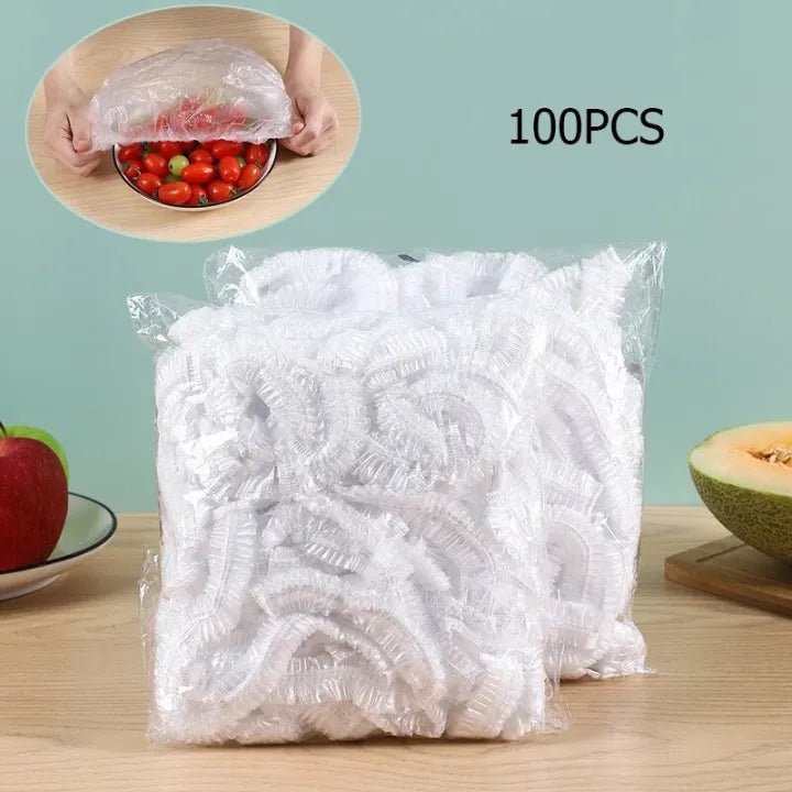 100pc Disposable Cling Film Cover Household Refrigerator Food Fruit Preservation Cover