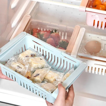 3PCS Fridge Storage Rack – Expandable Food Organizer Tray