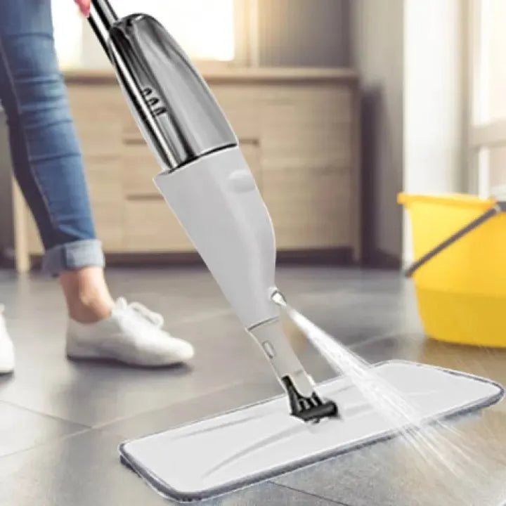 360° Microfiber Water Spray Mop – Multi-Surface Floor Cleaner