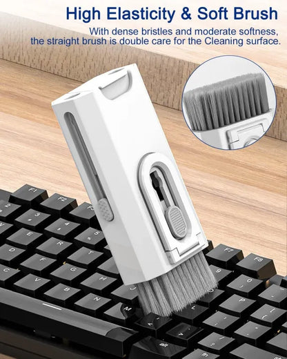 Premium 7‑in‑1 Keyboard Cleaning Tool Kit – Laptop, PC & Earbuds Cleaning Brush Set