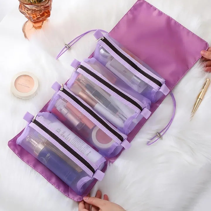Roll n Go Makeup Organizer & Cosmetic Bag - Multi Color