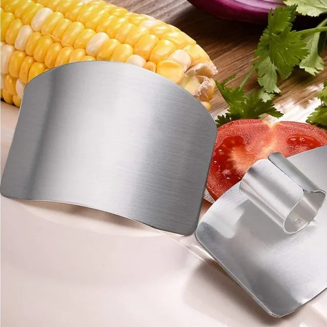 Stainless Steel Finger Protector – Kitchen Cutting Safety Tool