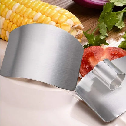 Stainless Steel Finger Protector – Kitchen Cutting Safety Tool