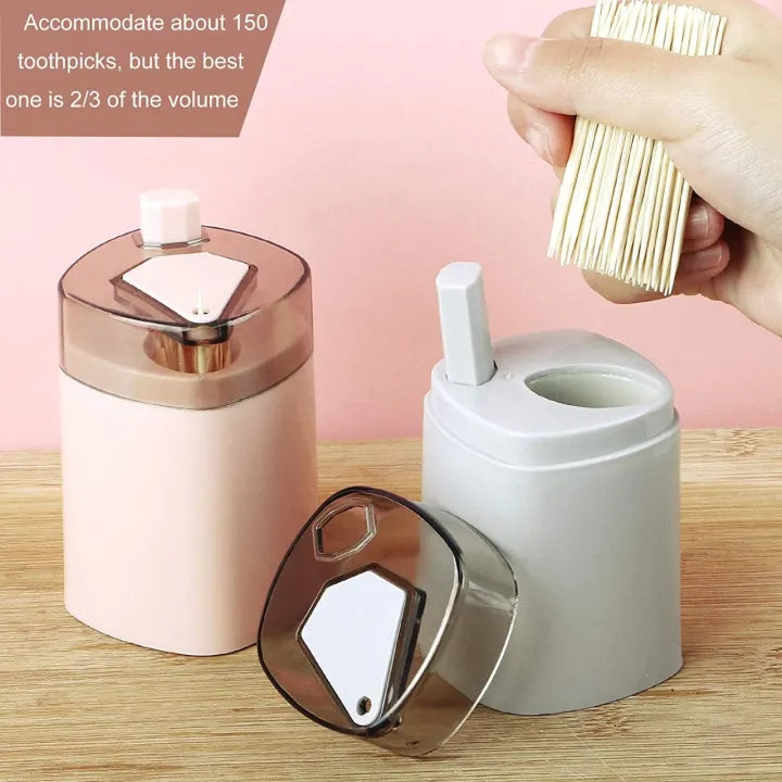 Toothpick Holder Dispenser – Automatic Press Hygienic Box